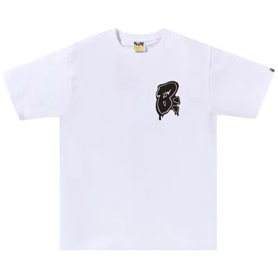 BAPE BAPE GRAFFITI B ONE POINT TEE 'WHITE'