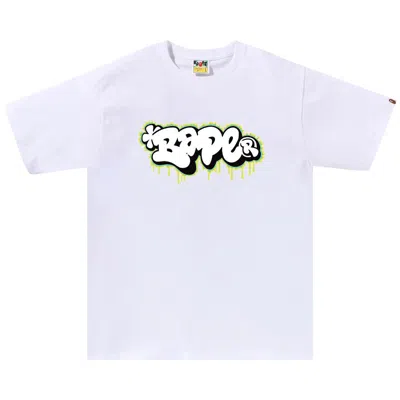 BAPE BAPE GRAFFITI LOGO TEE 'WHITE'