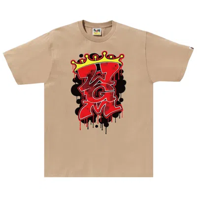 BAPE BAPE GRAFFITI WGM TEE 'BEIGE'