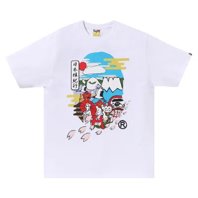 BAPE BAPE JAPAN CULTURE APE HEAD TEE 'WHITE'