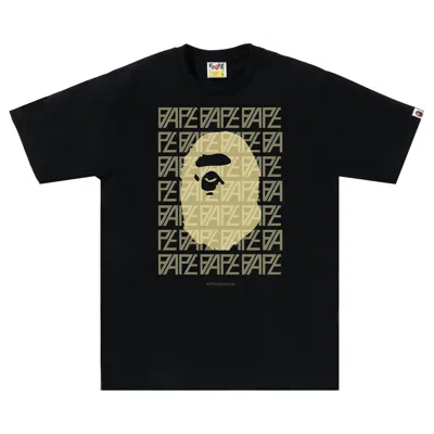 BAPE BAPE LOGO MONOGRAM TEE 'BLACK'