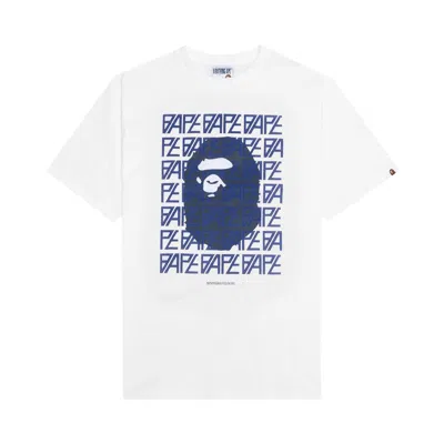 BAPE BAPE LOGO MONOGRAM TEE 'WHITE'
