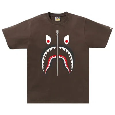 BAPE BAPE MAD SHARK TEE 'BROWN'