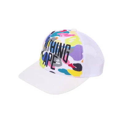 BAPE BAPE MULTI CAMO NYC LOGO MESH CAP 'WHITE'