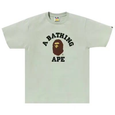 BAPE BAPE PIGMENT COLLEGE TEE 'GREEN'