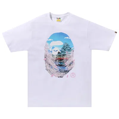 BAPE BAPE SAKURA PHOTO APE HEAD TEE 'WHITE'
