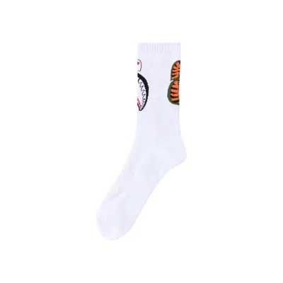 BAPE BAPE SHARK SOCKS 'WHITE'