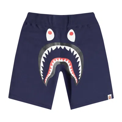 BAPE BAPE SHARK SWEATSHORTS 'NAVY'