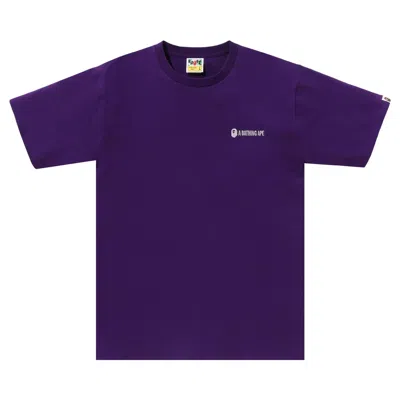 BAPE BAPE SMALL LOGO TEE 'PURPLE'