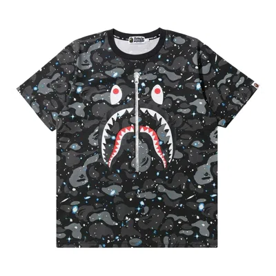BAPE BAPE SPACE CAMO SHARK TEE 'BLACK'