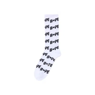BAPE BAPE STA SOCKS 'WHITE'