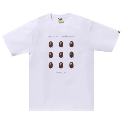 BAPE BAPE .COM TEE 'WHITE'