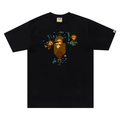 BAPE BAPE THERMOGRAPHY COLLEGE MILO TEE 'BLACK'