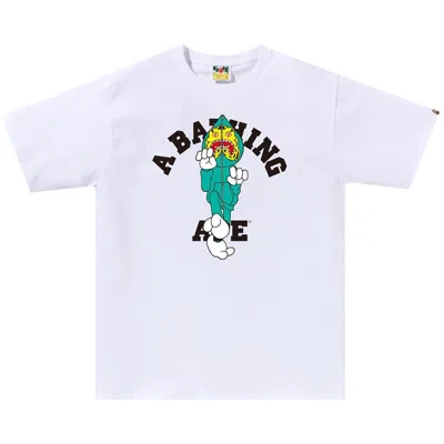 BAPE BAPE TIGER MILO COLLEGE TEE 'WHITE'
