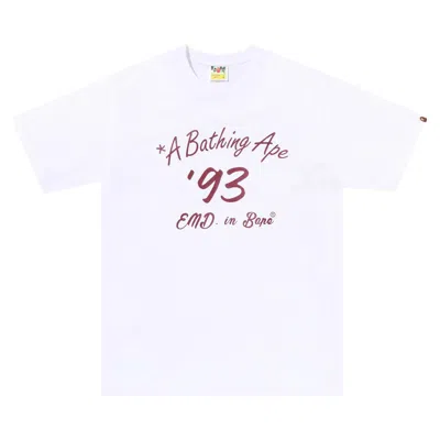 BAPE BAPE X END. BOWLING TEE #2 'WHITE'
