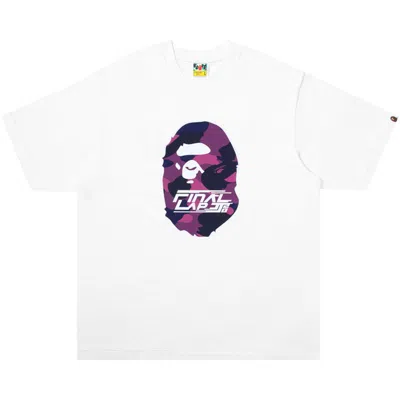 BAPE BAPE X JJ LIN APE HEAD RELAXED FIT TEE 'WHITE' | MEN'S SIZE L