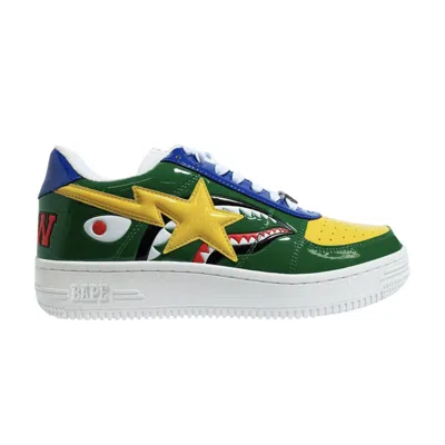 BAPE BAPESTA LOW M2 'GREEN SHARK FACE'