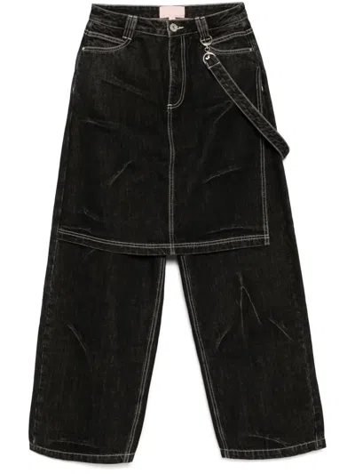 BAPY BY *A BATHING APE® LAYERED JEANS