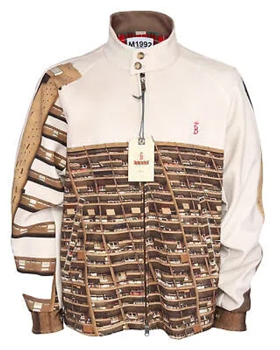 BARACUTA M1992 X BARACUTA G4 JACKET IVORY BROWN ZIP LIMITED LUXURY ITALY 48