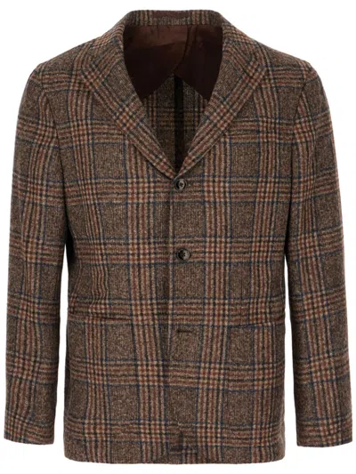 BARBA NAPOLI CHECKED BLAZER