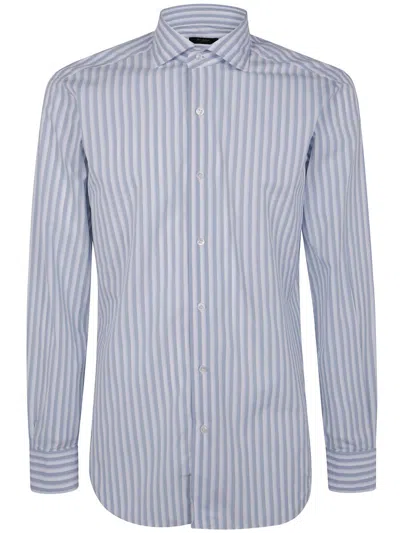 BARBA NAPOLI BARBA CLASSIC DOUBLE STRIPES SHIRT CLOTHING
