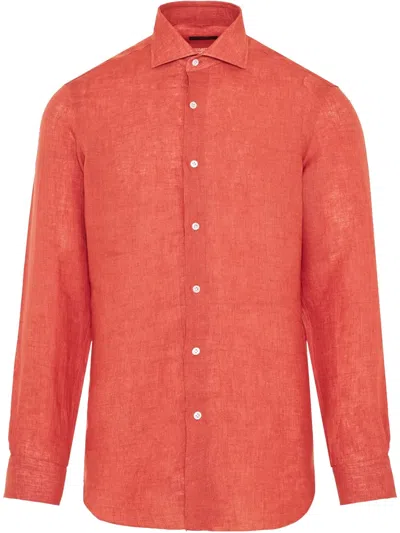 BARBA NAPOLI LINEN SHIRT