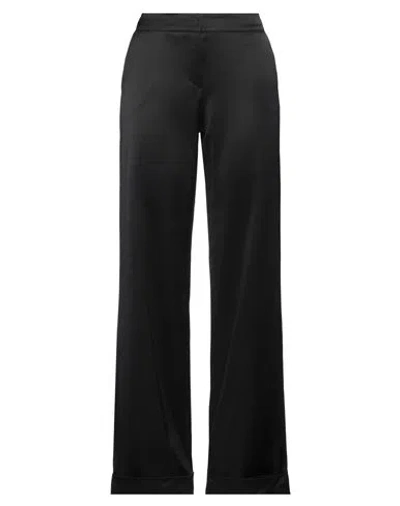 BARBA NAPOLI BARBA NAPOLI WOMAN PANTS BLACK SIZE 8 VIRGIN WOOL, VISCOSE
