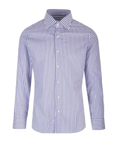 BARBA NAPOLI BARBA STRIPED LONG-SLEEVED SHIRT