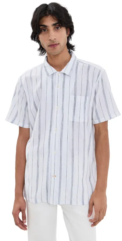 BARBOUR GARNOCK STRIPE REGULAR FIT SHIRT WHITE