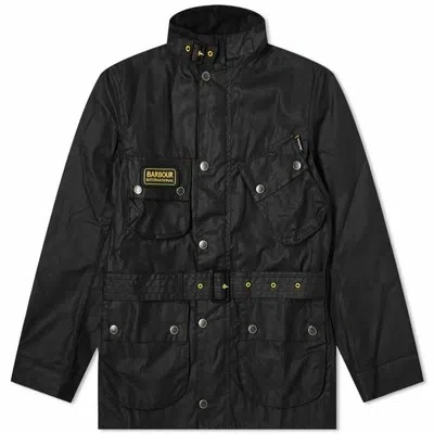 BARBOUR BARBOUR INTERNATIONAL DÜNN INTERNATIONAL WAX JACKE SCHWARZ