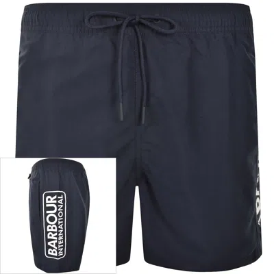 BARBOUR INTERNATIONAL BARBOUR INTERNATIONAL LOGO SWIM SHORTS NAVY