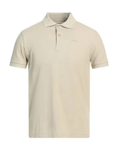 BARBOUR BARBOUR MAN POLO SHIRT BEIGE SIZE M COTTON