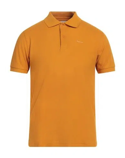 BARBOUR BARBOUR MAN POLO SHIRT MARIGOLD SIZE S COTTON