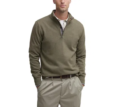 BARBOUR MEN'S HALF-ZIP SWEATER