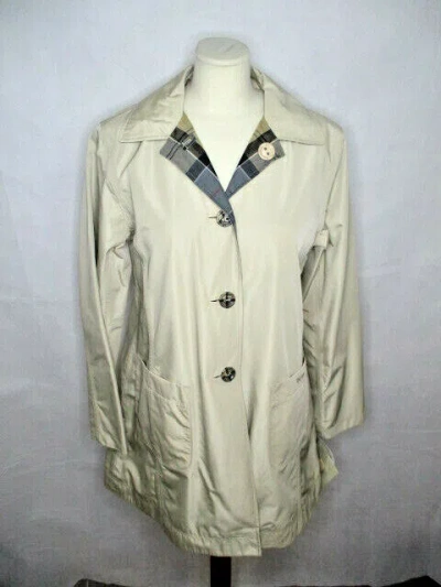 BARBOUR BARBOUR REVERSIBLE DERBY MAC DAMEN WENDE MANTEL, KURZMANTEL OFFWHITE