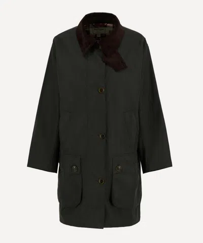 BARBOUR BARBOUR THE EDIT BY ALEXA LOREN OVERSIZED WAXED JACKET