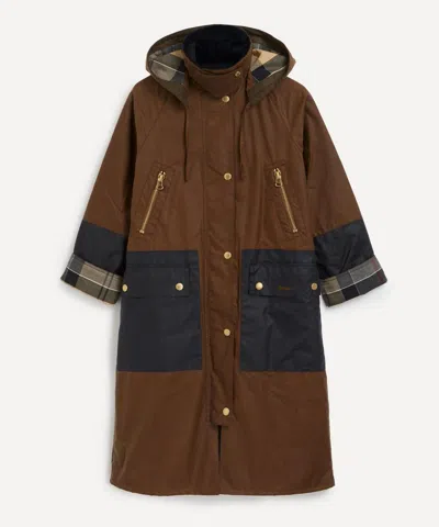 BARBOUR BARBOUR WOMEN'S CAROLYN TAN WAXED JACKET