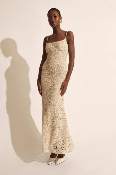 BARDOT ADONI CROCHET MIDI DRESS