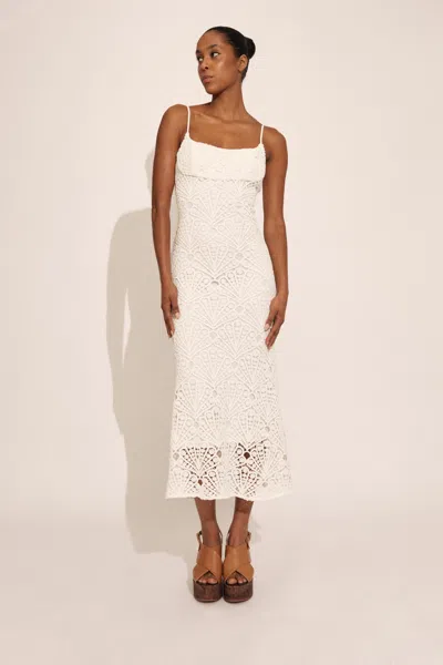 BARDOT ADONI CROCHET MIDI DRESS
