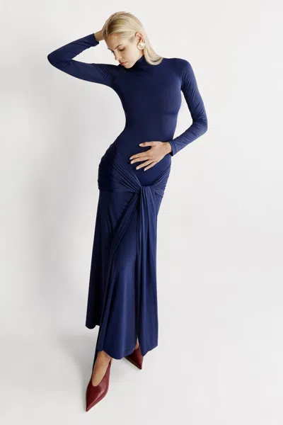 BARDOT ALIX MAXI TIE FRONT DRESS