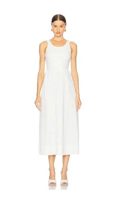 BARDOT BRYONY LACE POPLIN MIDI DRESS