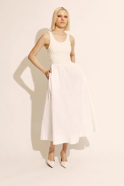 BARDOT BRYONY LACE POPLIN MIDI DRESS