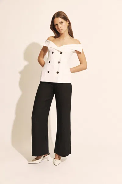 BARDOT ELIORA BUTTON FRONT LINEN TOP