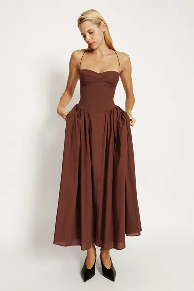 BARDOT ESTIE COTTON MAXI DRESS