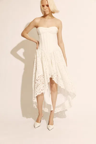 BARDOT FELICIDAD STRAPLESS LACE DRESS