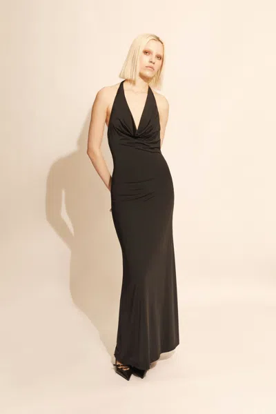 BARDOT FRANCINE HALTER MAXI DRESS