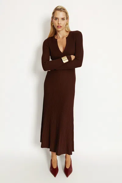 BARDOT HATTIE KNIT MIDI DRESS