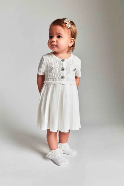 BARDOT JUNIOR BABY GIRL PLEAT KNIT DRESS