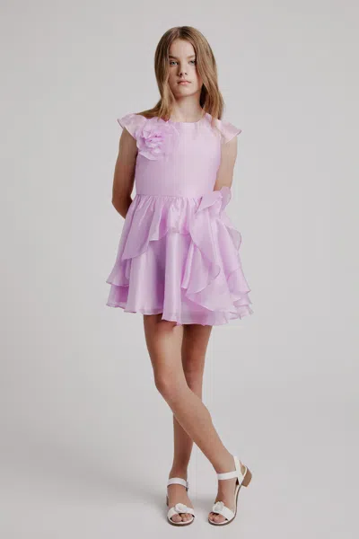 BARDOT JUNIOR GIRLS ASTRID ORGANZA FLOWER DRESS