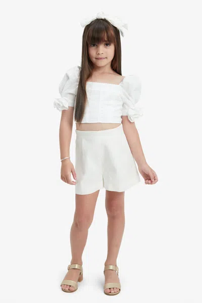 BARDOT JUNIOR GIRLS AVERILL LINEN SHORT